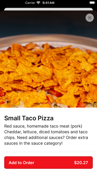 Harris Pizza iPhone screenshot 2 - Food & Drink app