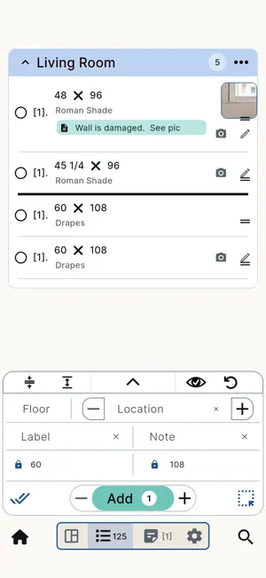 Measure List screenshot 2