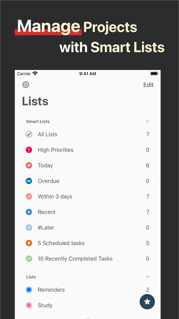 GoodTask iPhone App Screenshot 3 – Produktivität