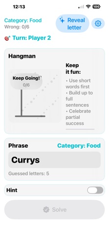 MyAphasia Hangman screenshot