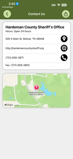 Hardeman County Sheriff TN screenshot 2