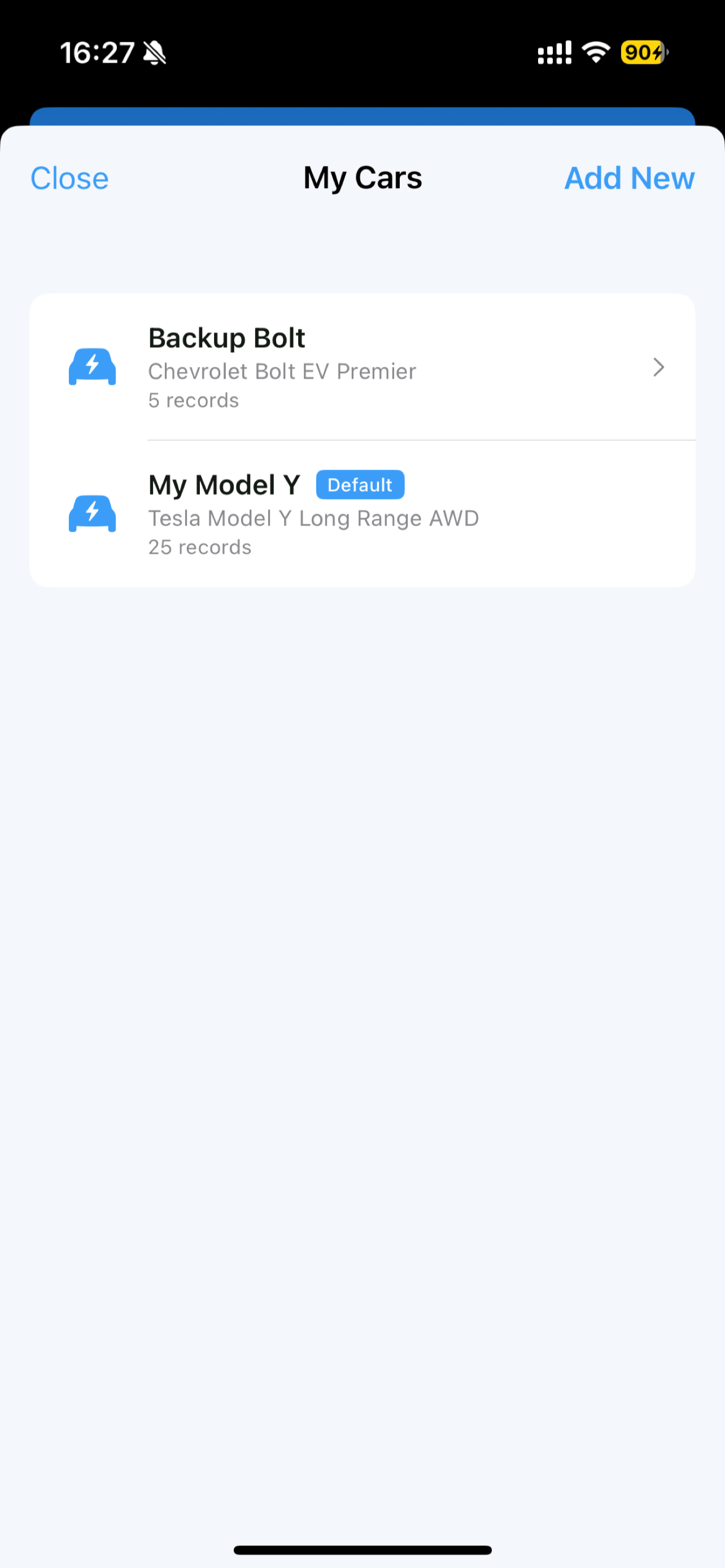 EV Charging Log , Cost & kWh screenshot 6