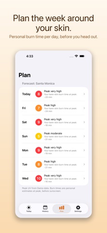 TanWise: Tan Timer & UV Index Screenshot 4 of 6