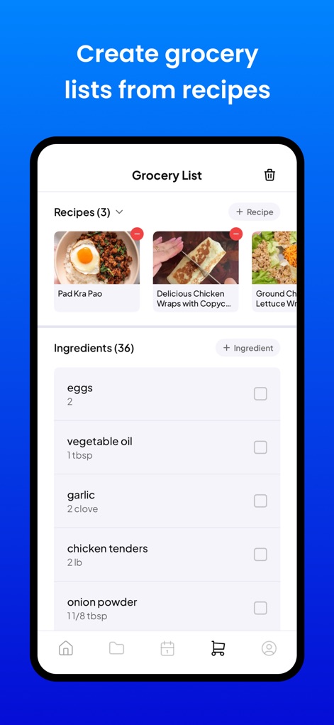 Inspo - Recipes & Meal Planner - Food & Drink App | MWM