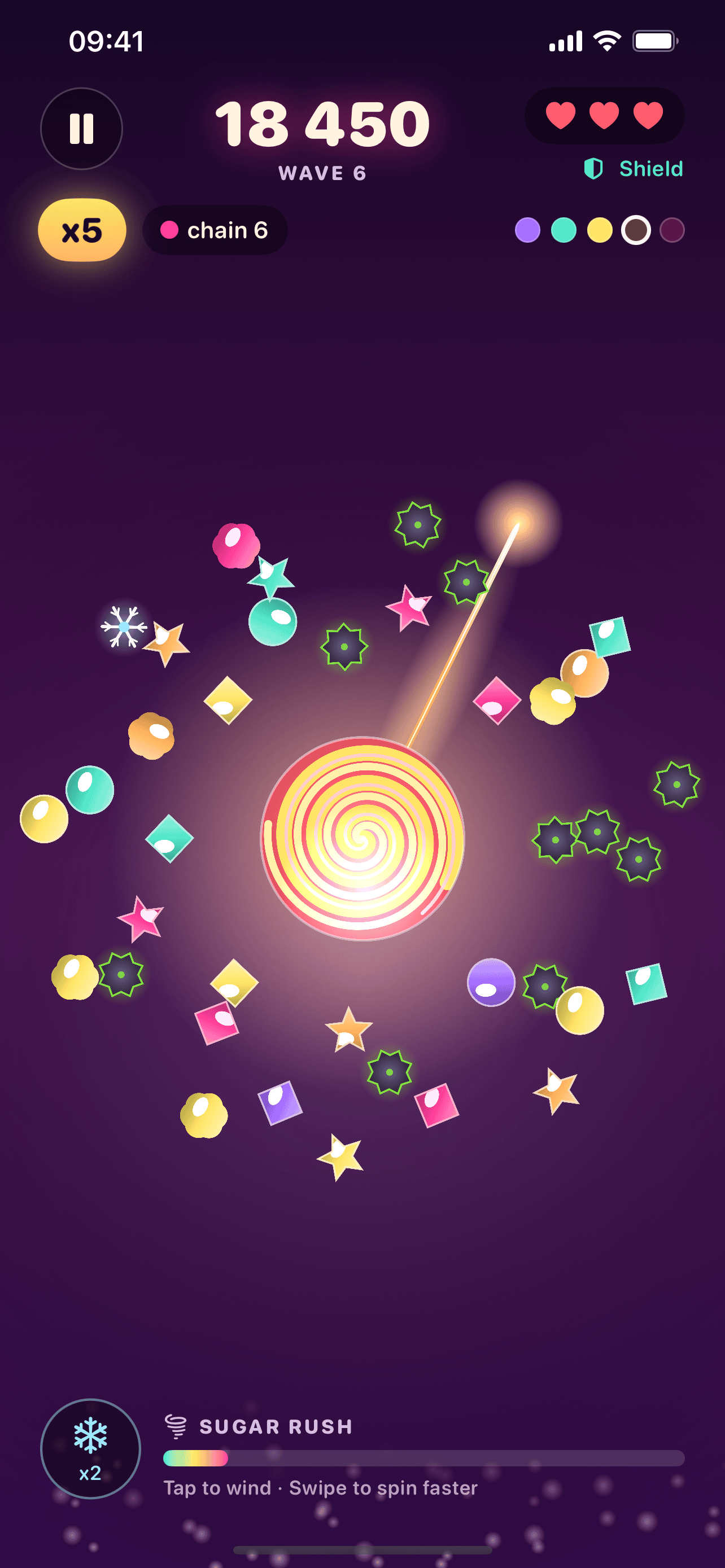 SwirlPop: Candy Timing Game screenshot 2