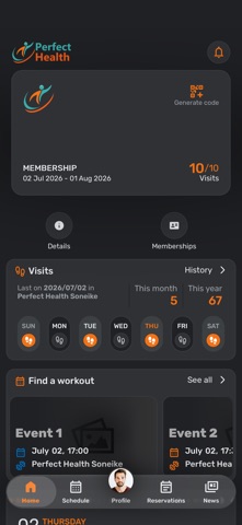 Perfect Health iPhone screenshot