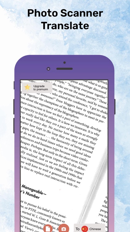 Scan photo translator go