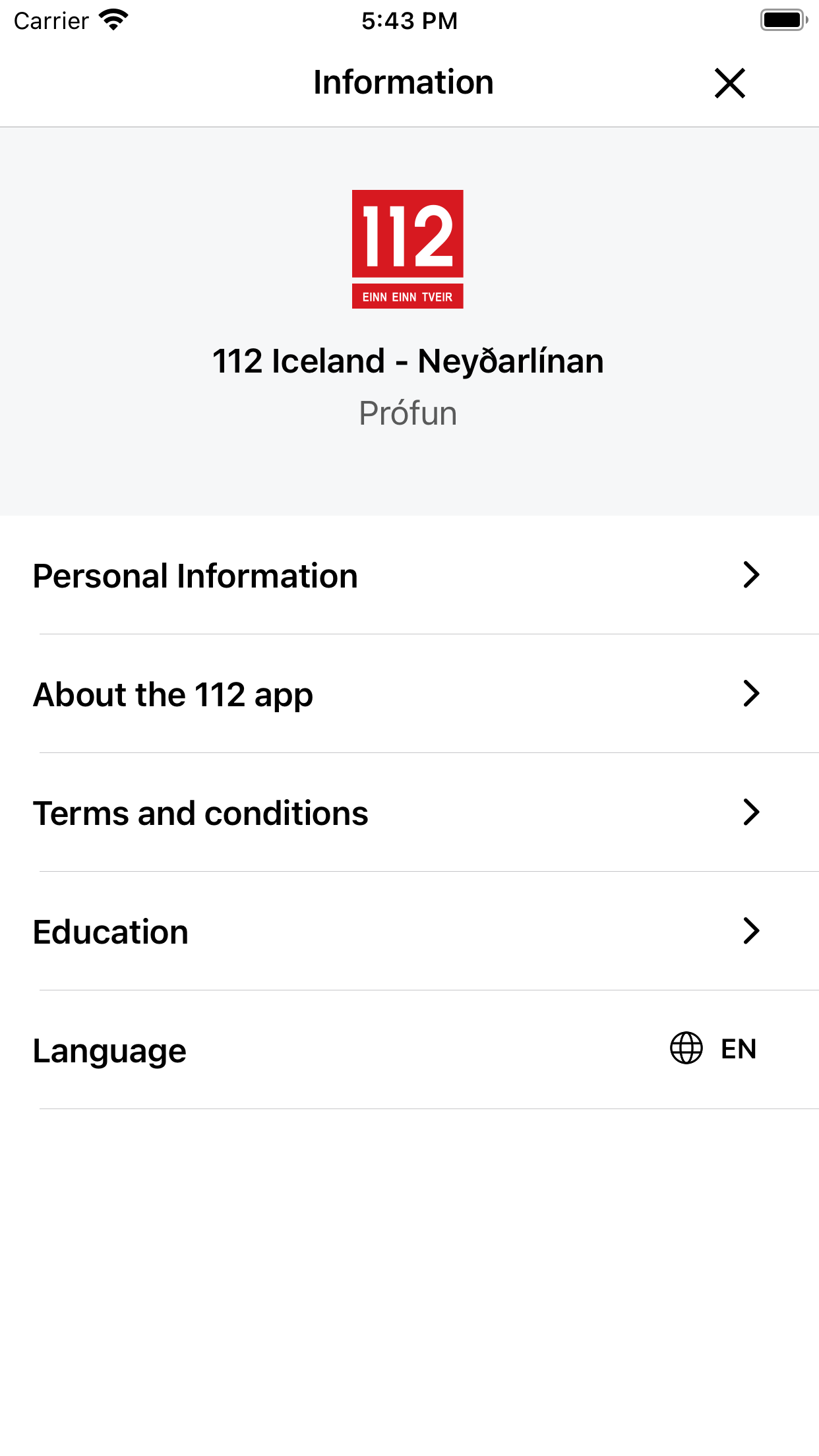 112 Neyðarlínan