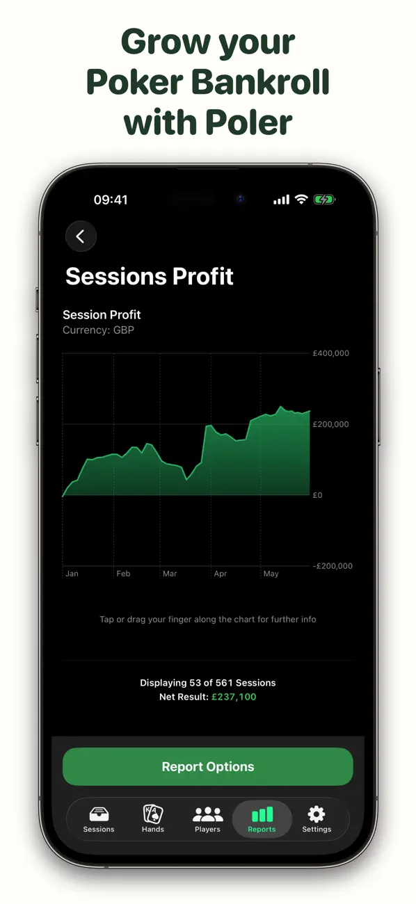 Screenshot #1 pour Poler – Poker Bankroll Tracker