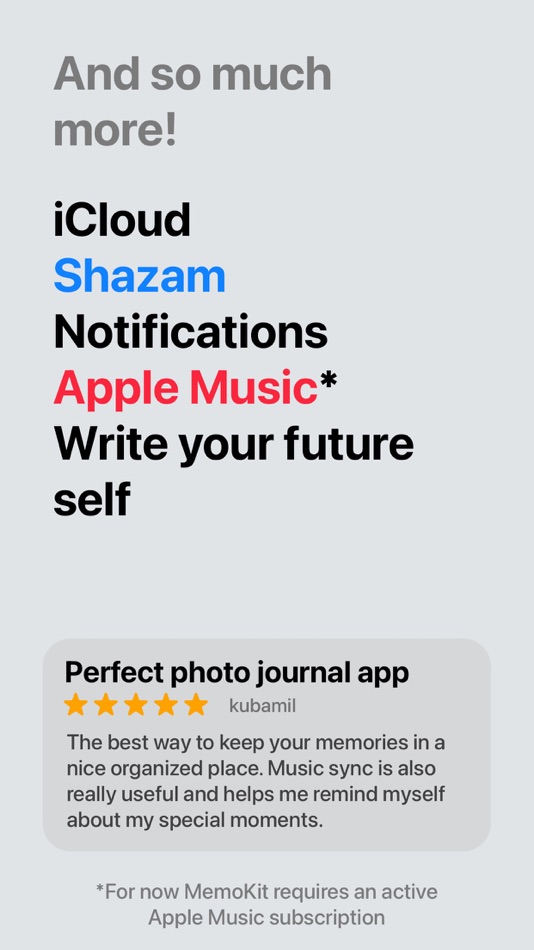 #4. MemoKit - Memories with Music (iOS) Podle: Lukas Lauerer