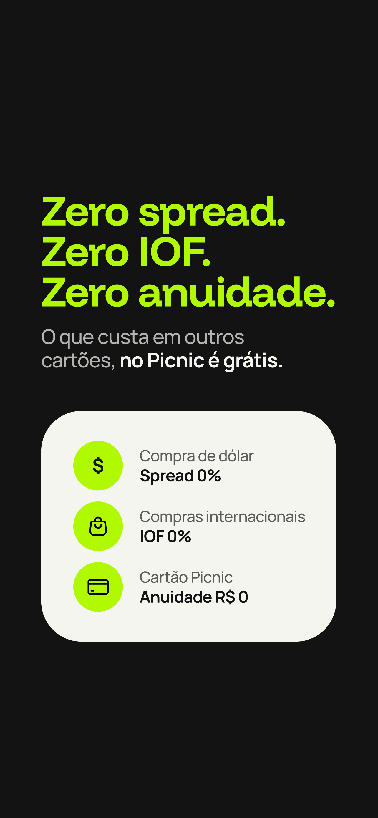 Picnic: Zero-Spread USD