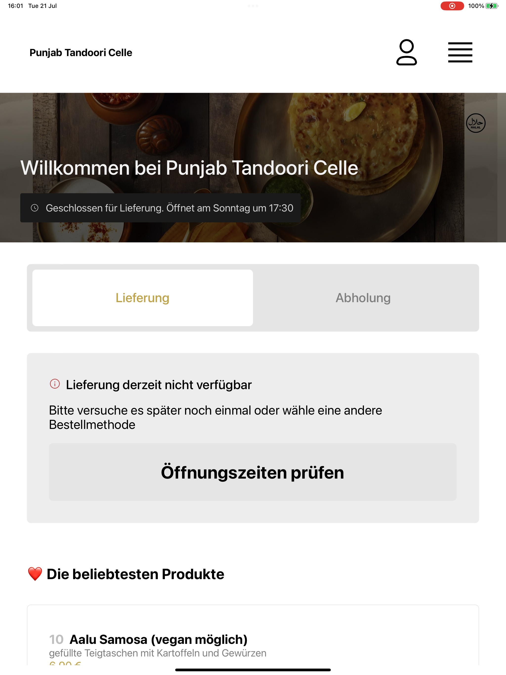 Punjab Tandoori Celle screenshot 13