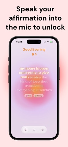 Orb: Daily Affirmations Lock iPhone screenshot