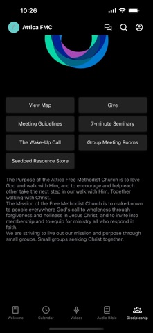 Attica FM Church iPhone screenshot