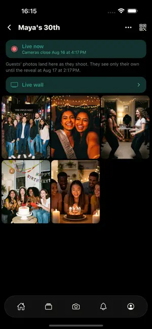 memrly: private party camera screenshot 3
