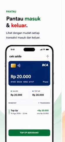 Cek saldo emoney iPhone screenshot 1