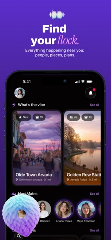 Hoot: Presence-Based Social Screenshot 1 of 6