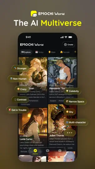 Screenshot von EMOCHI World: AI Story Chat auf dem iPhone 2