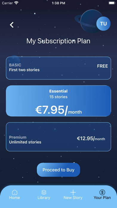 Bedtime Story AI Screenshot