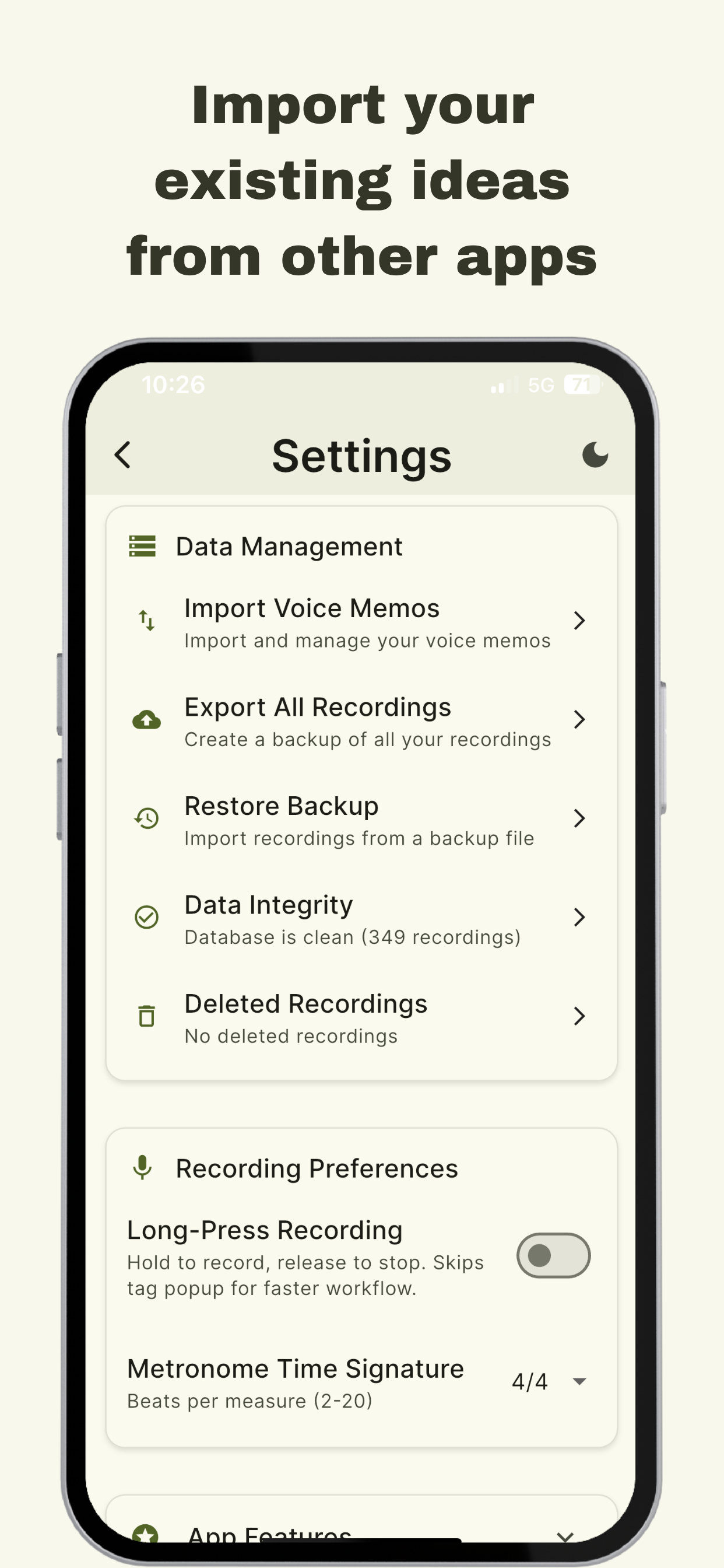 Beatboxx: Recorder & Organizer