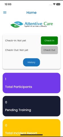 Attentive Care App Screenshot 1 of 4