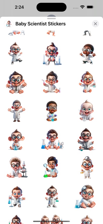Baby Scientist Stickers