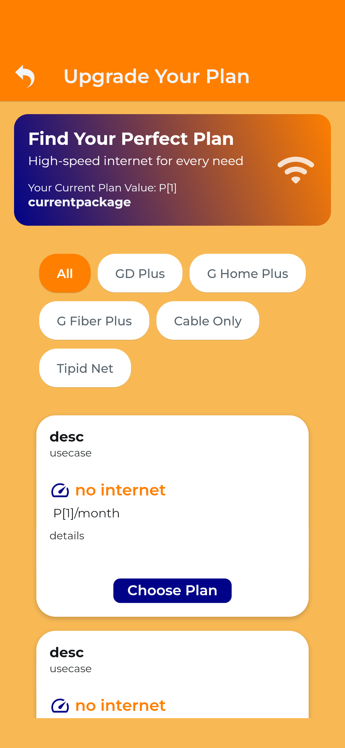 Galaxy Cable Mobile App