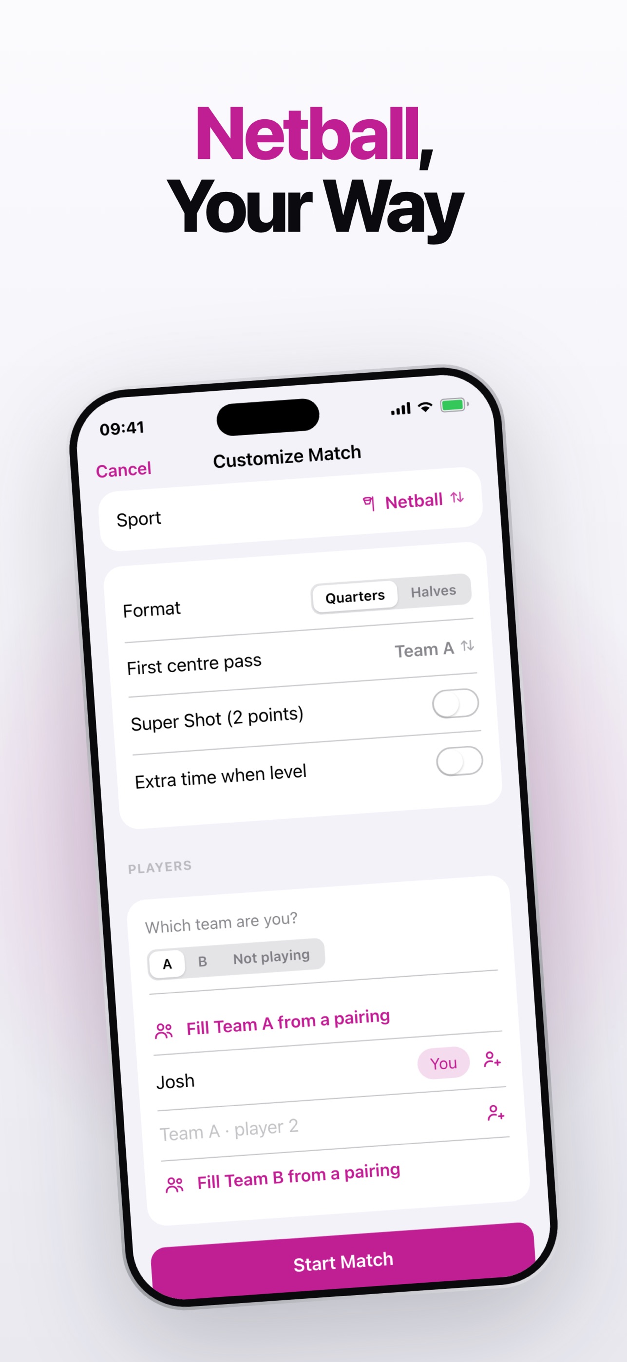 Screenshot 3 of Netball Score Tracker