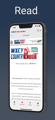 WXCY 103.7 & 96.9 Screenshot 2 of 5
