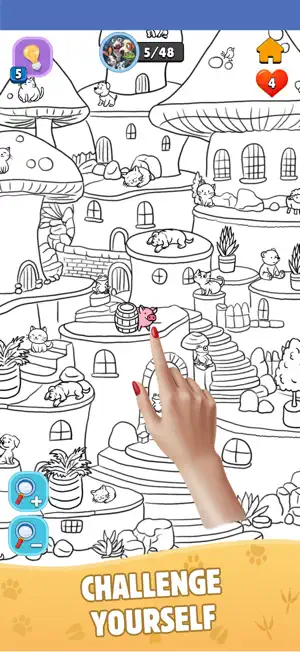Hidden Animals Match Puzzle screenshot 3