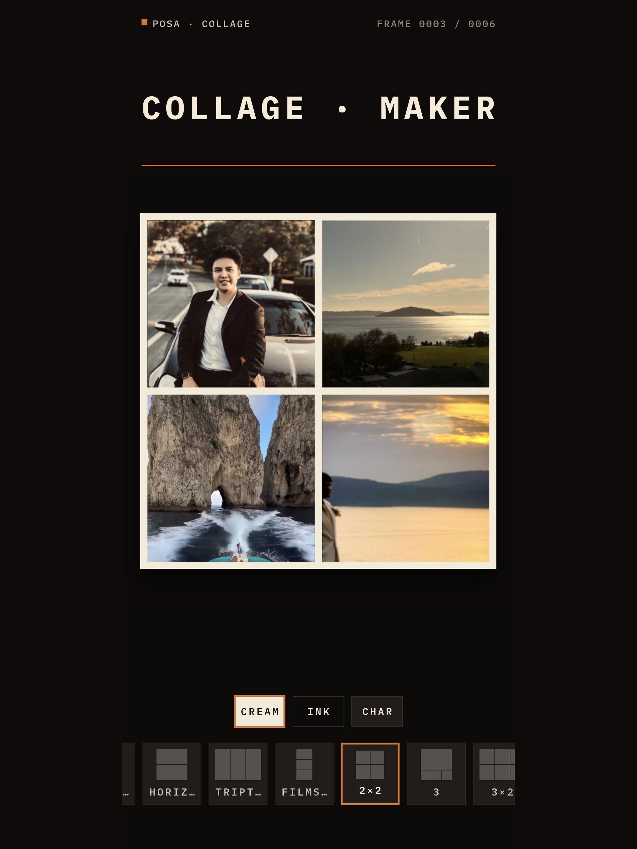 Posa Collage: vintage camera