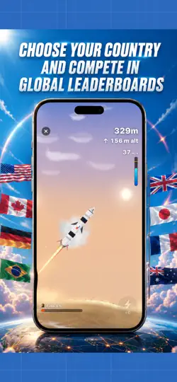 Captura de pantalla de Rocket Launch: Space Race en iPhone 2
