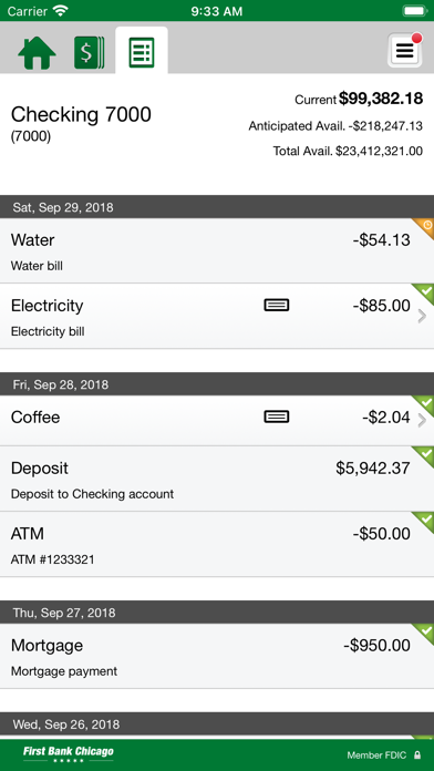 First Bank Chicago Business Screenshot