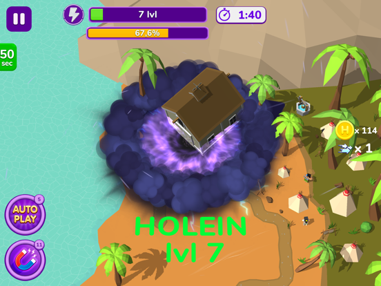 Holein. hole io blackhole game iPad screenshot 5 - Games app