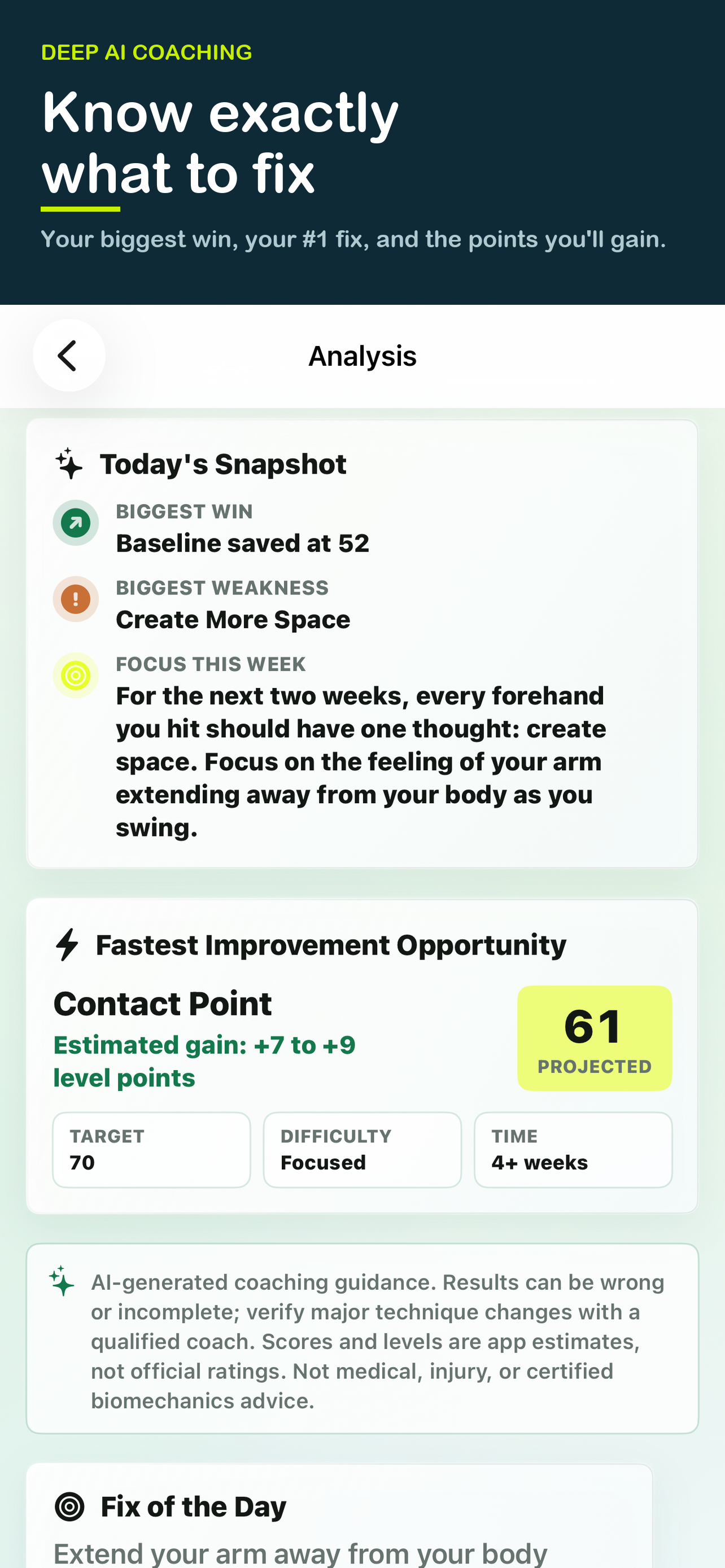 AI Tennis Swing Coach