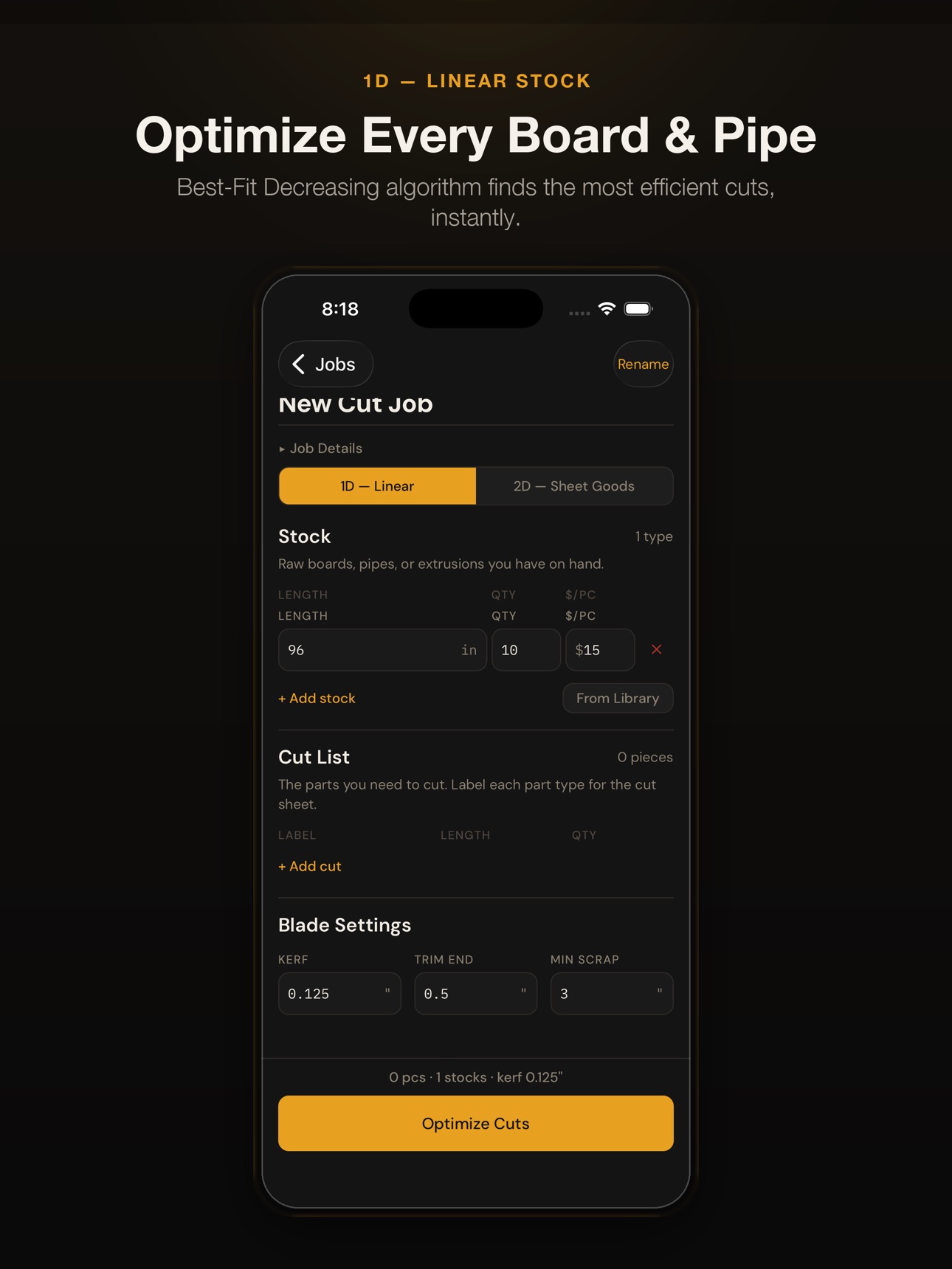 Screenshot 11 of CutListPro - Cut Optimizer
