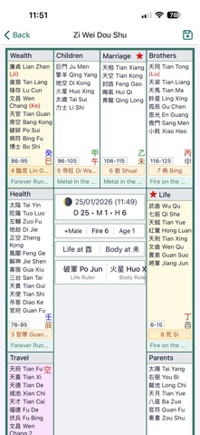Zi Wei Dou Shu Astrology screenshot