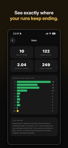 50/50 Trivia Streak iPhone screenshot