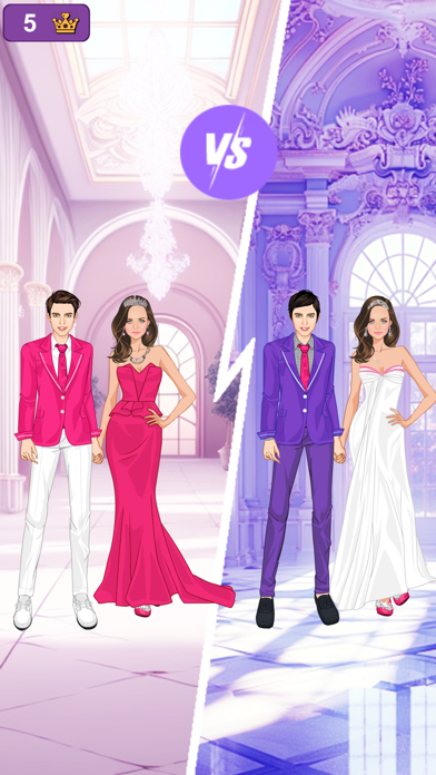 Purple princess dress up Screenshot