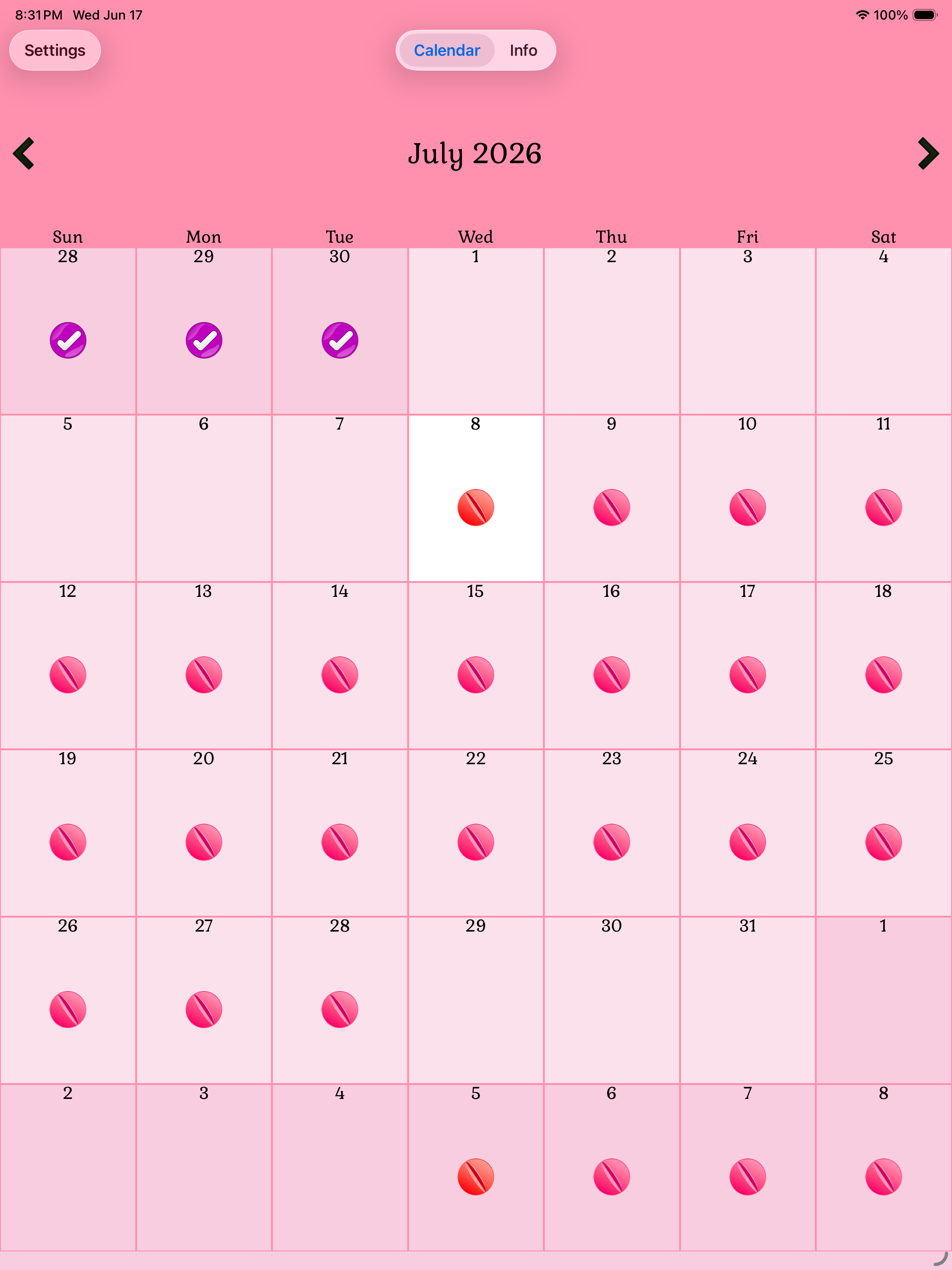 Birth Control Pill Reminder