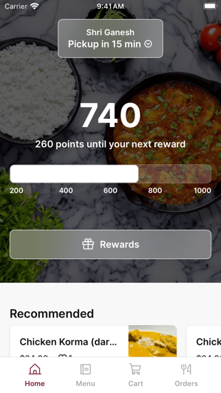 Shri Ganesh To Go iPhone screenshot 1 - Food & Drink app