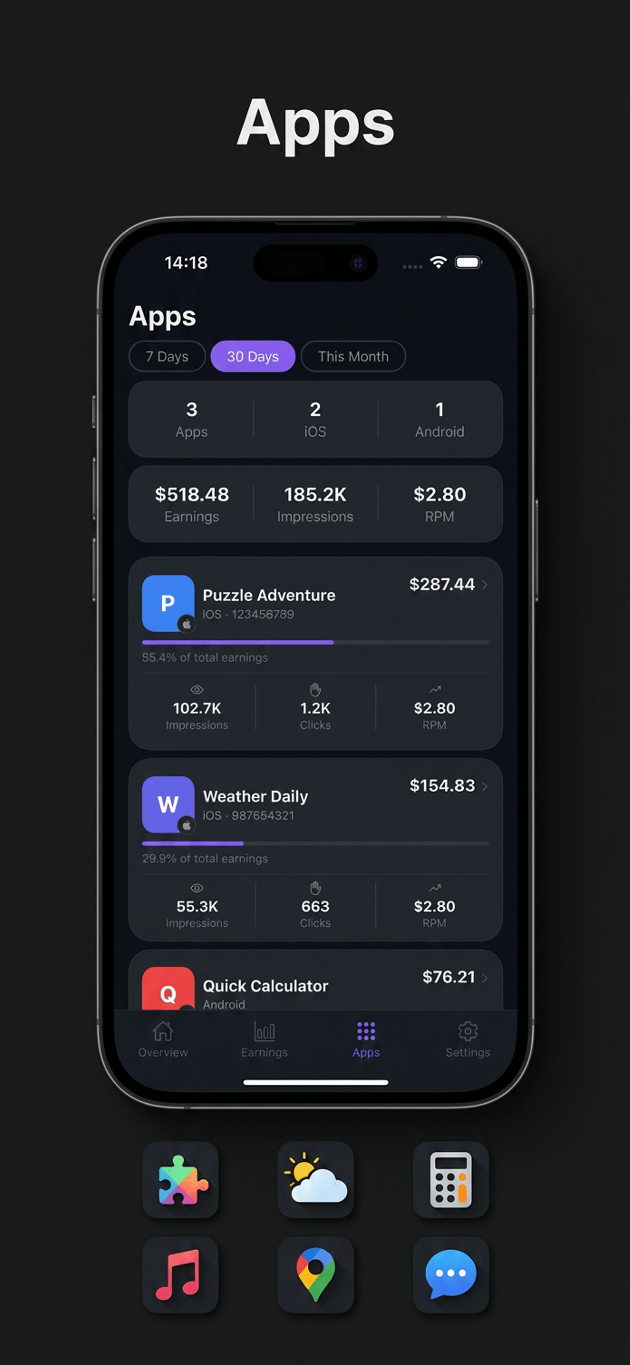 My Admob Earnings Tracker screenshot 3