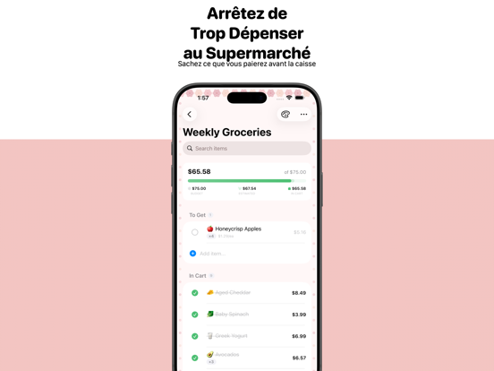 Screenshot #4 pour Budget Shopper-Budget Courses