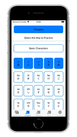 Moji FlashCards: Japanese screenshot 2
