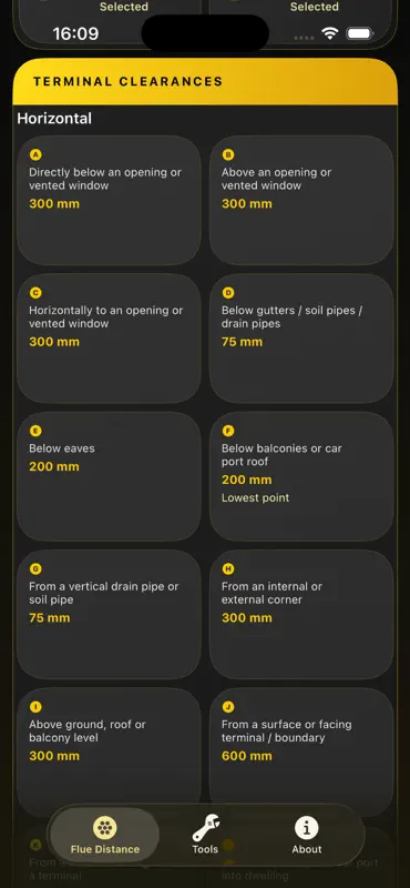 Pro Gas Flue Distance screenshot 2 of 3