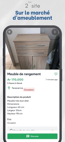 Bazarkely : achat seconde main iPhone screenshot