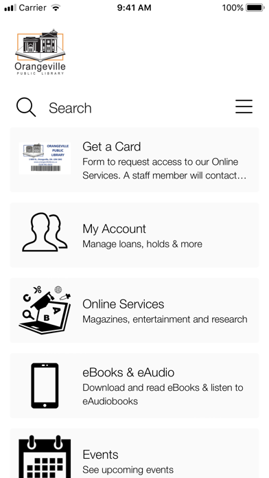 Screenshot #1 pour Orangeville Public Library, ON