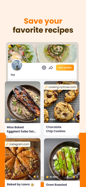 ‎ReciMe: Recipe Manager-skærmbillede