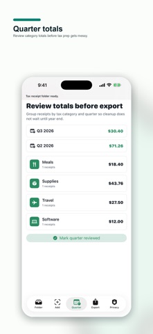 Tax Receipt Pocket のスクリーンショット