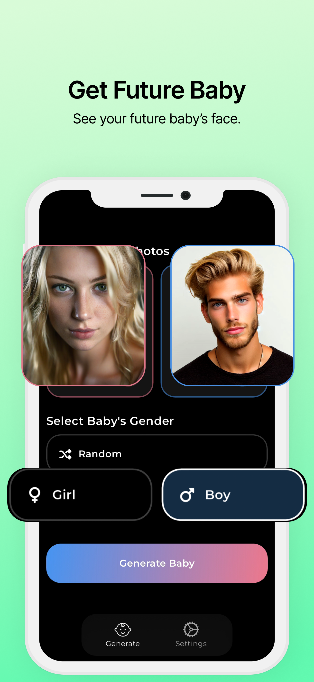 AI Baby Generator: FutureBaby